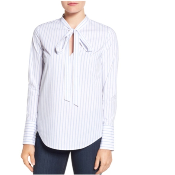 michael kors tie neck blouse